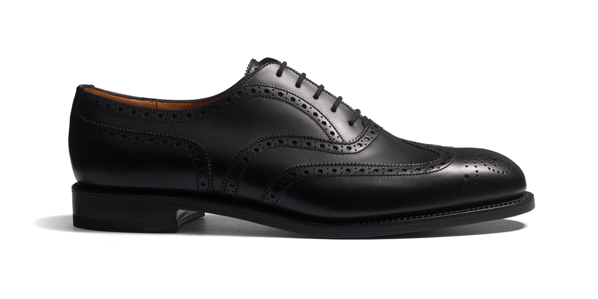 Perforated Oxford ブラックボックスカーフ – J.M. WESTON [JP]
