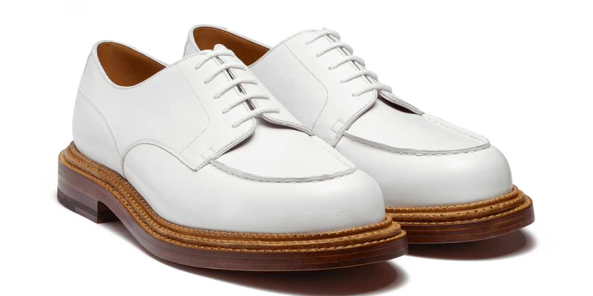 【美品】J.M. WESTON Golf 6D ホワイト Golf Derby Triple Sole [Men's White Softcalfskin] – J.M. WESTON [JP]