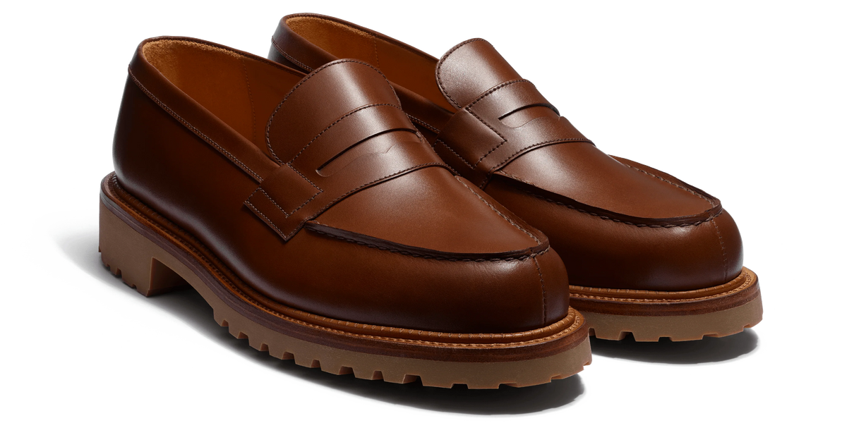 Signature loafer #180 Commando [Men's Tan Brown Boxcalf] – J.M.