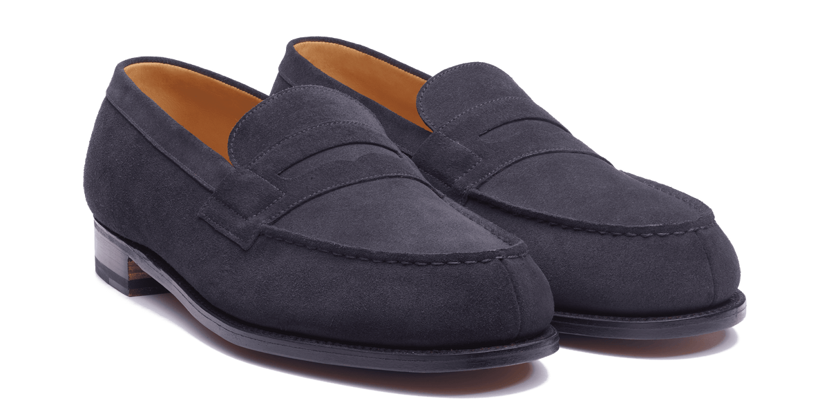 Signature loafer #180 [Men's Essential Navy Blue Suede] – J.M.