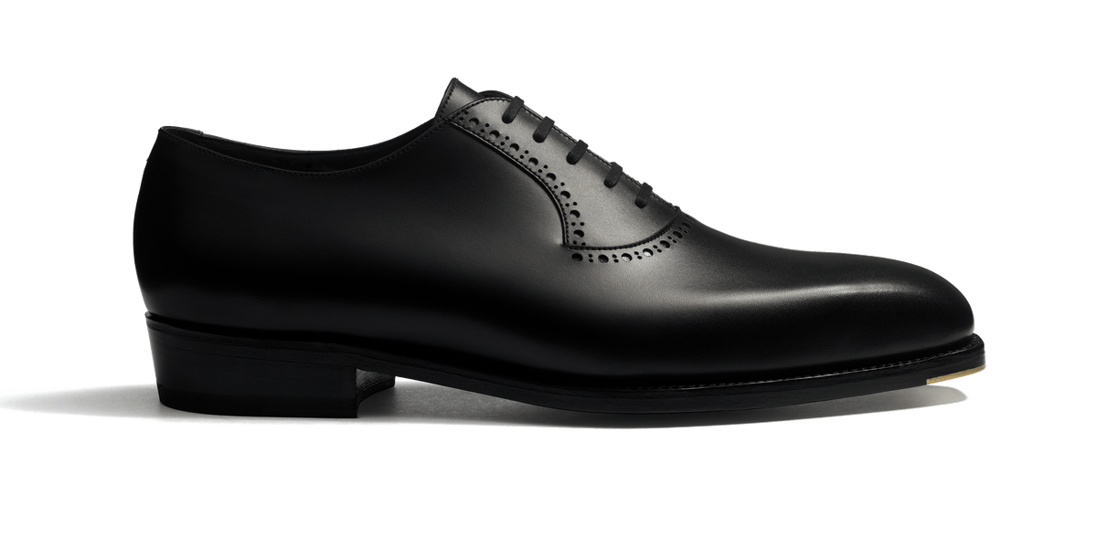 Fusain Perforated Chest Piece Oxford [Black Boxcalf] – J.M. WESTON