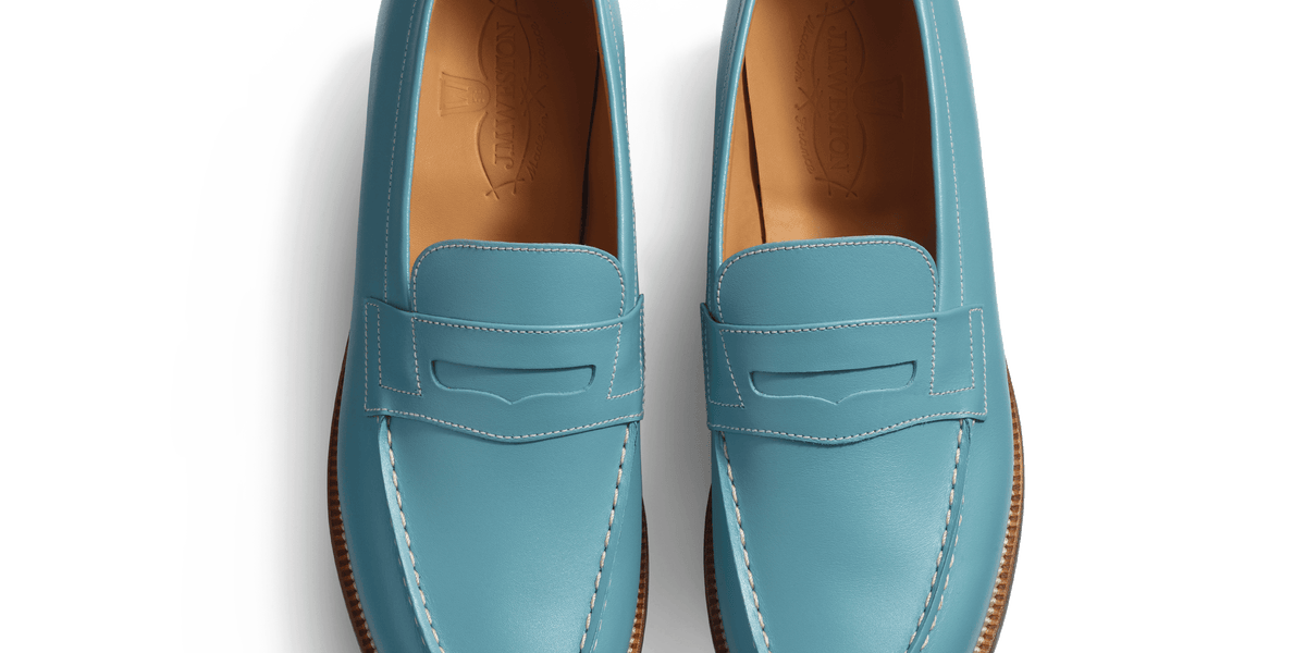 Signature loafer #180 [Women's Campanula Blue Boxcalf] – J.M.