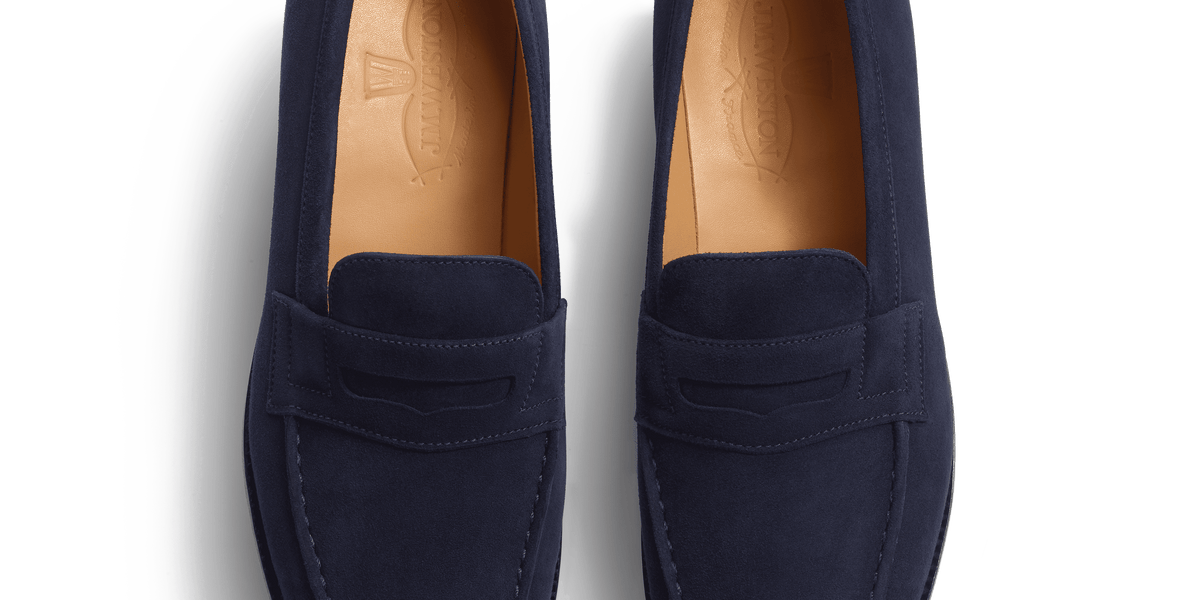 Signature loafer #180 [Women's Navy Suede Goatskin] – J.M. WESTON [JP]