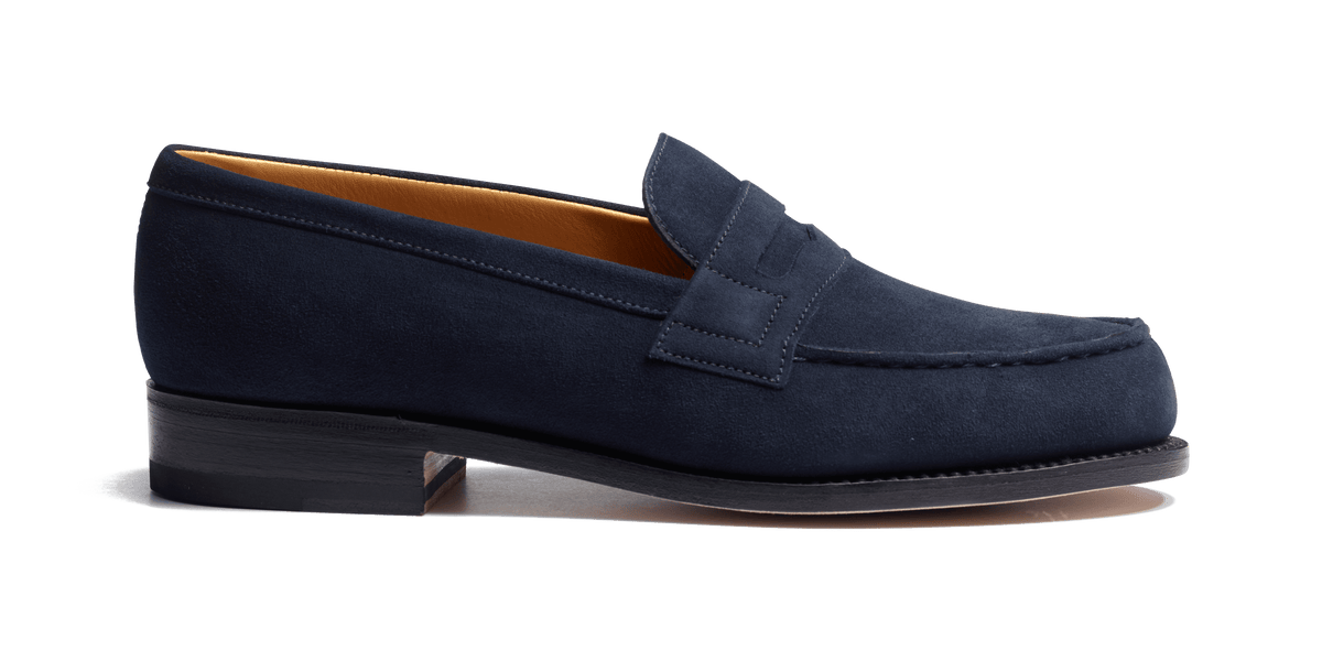 Signature loafer #180 [Women's Navy Suede Goatskin] – J.M. WESTON [JP]