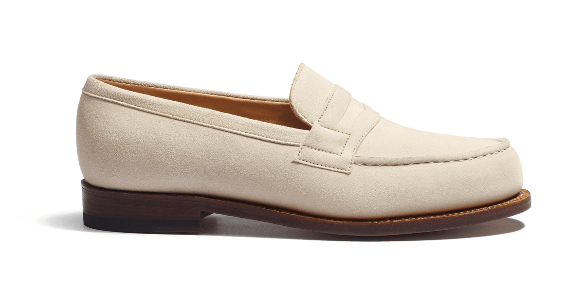 Signature loafer #180 [Women's Beige Suede Goatskin] – J.M. WESTON