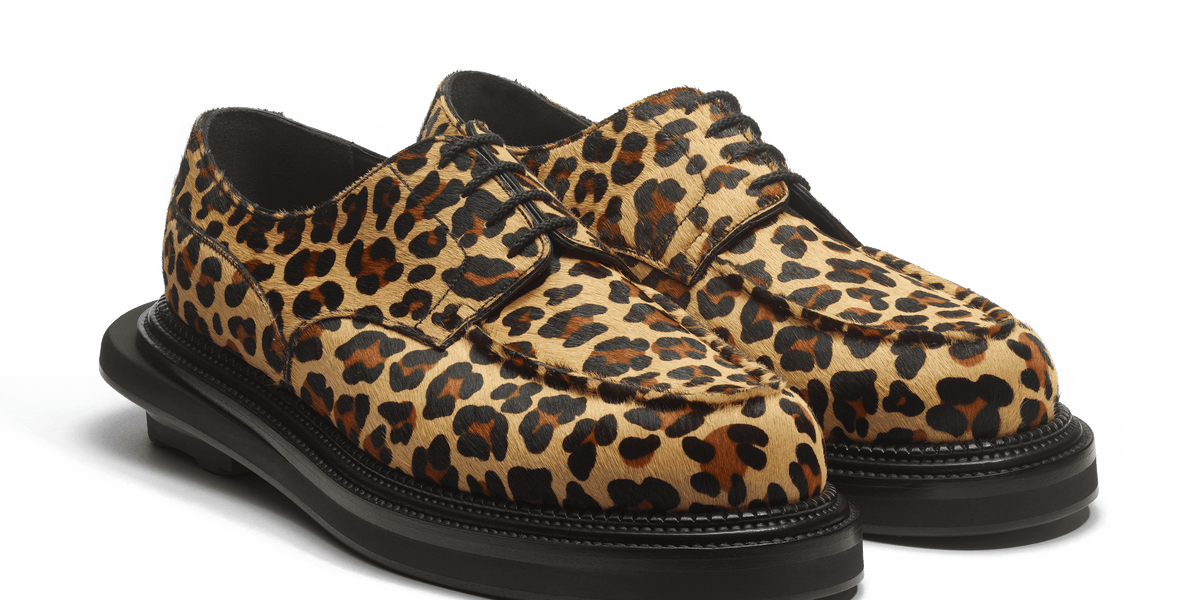 Derby Golf J.M. WESTON x sacai [Calfskin with Leopard pattern 