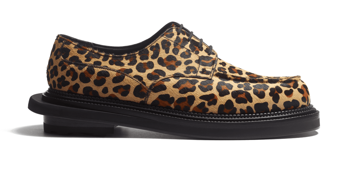 Derby Golf J.M. WESTON x sacai [Calfskin with Leopard pattern 