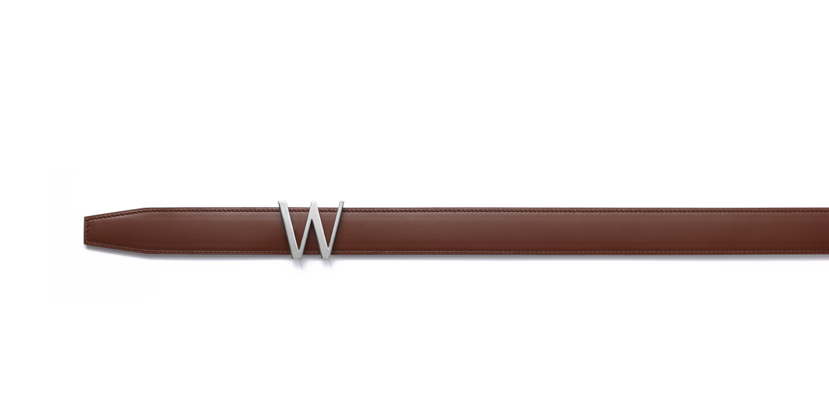 Courcelles Belt [Tan Brown Softcalf & Black calf] – J.M. WESTON [JP]