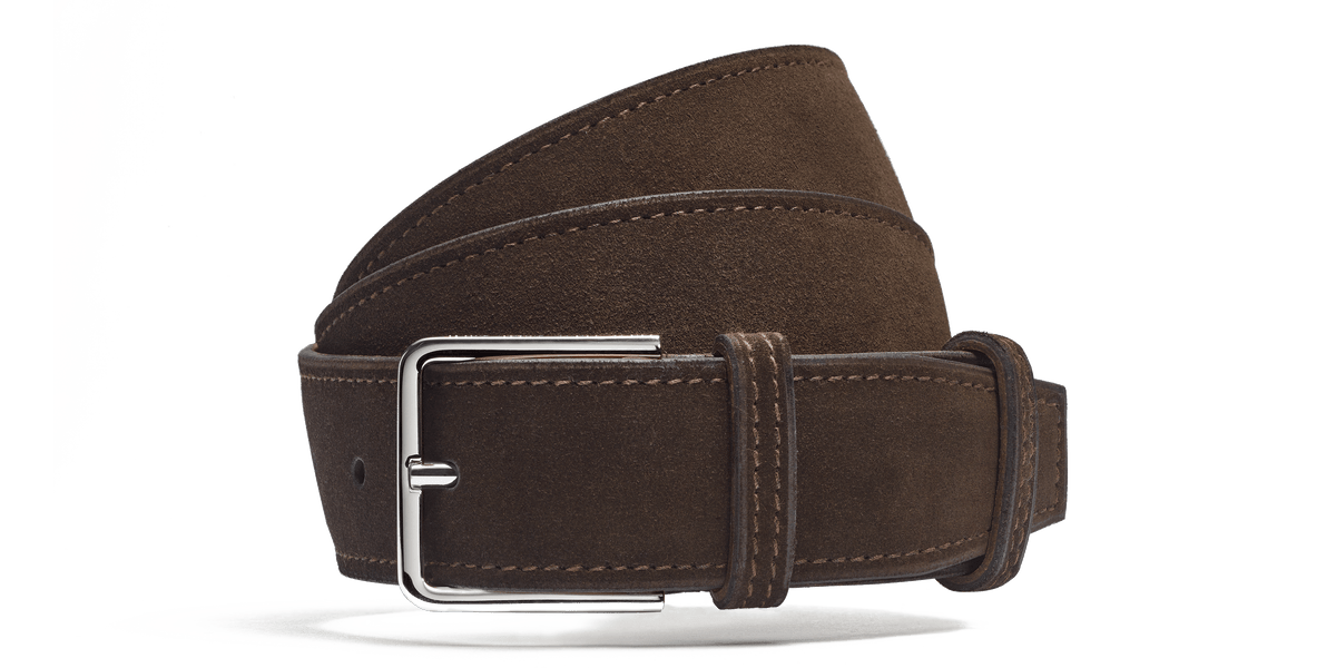 Signature Belt [Dark Brown Suede] – J.M. WESTON [JP]