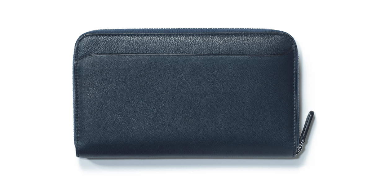 Double You Long Wallet [Navy Blue Softcalf] – J.M. WESTON [JP]