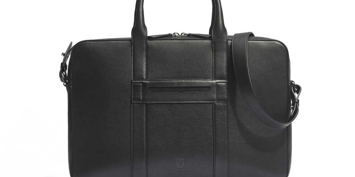 Double You Briefcase [Black Softcalf] – J.M. WESTON [JP]