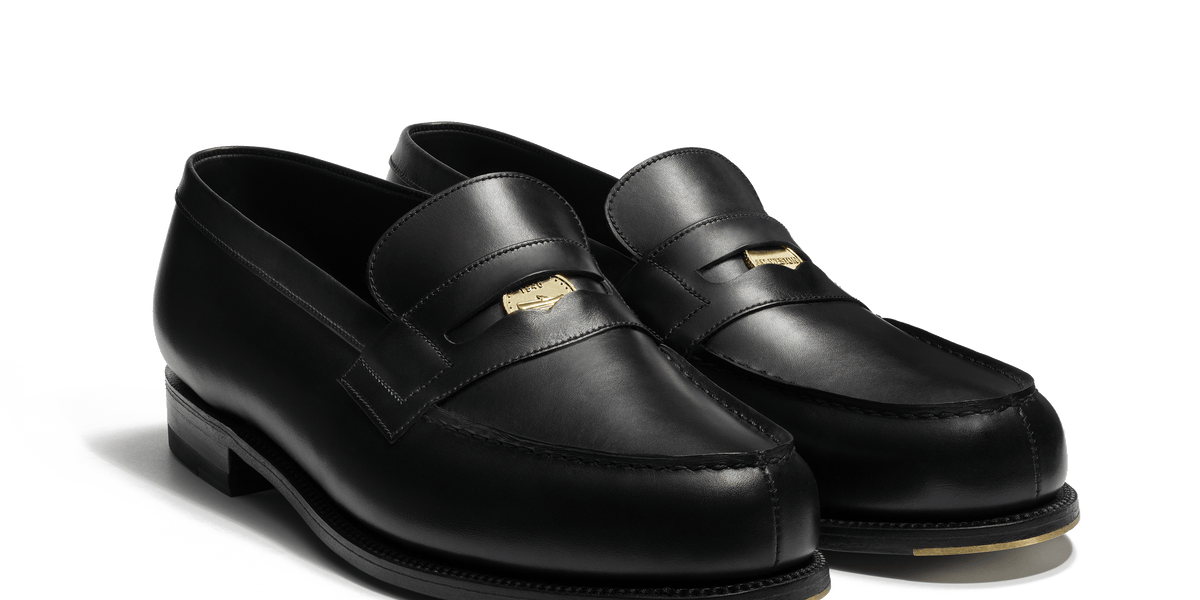 Mocassin 180 Anniversaire homme en cuir veau box noir fini à la