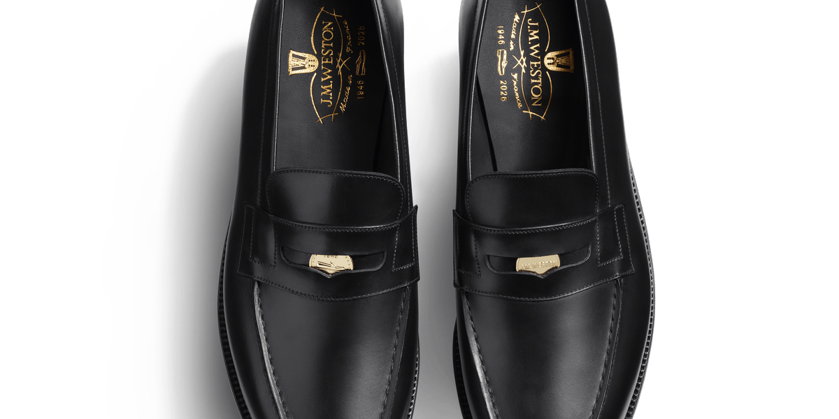 Mocassin 180 Anniversaire homme en cuir veau box noir fini à la