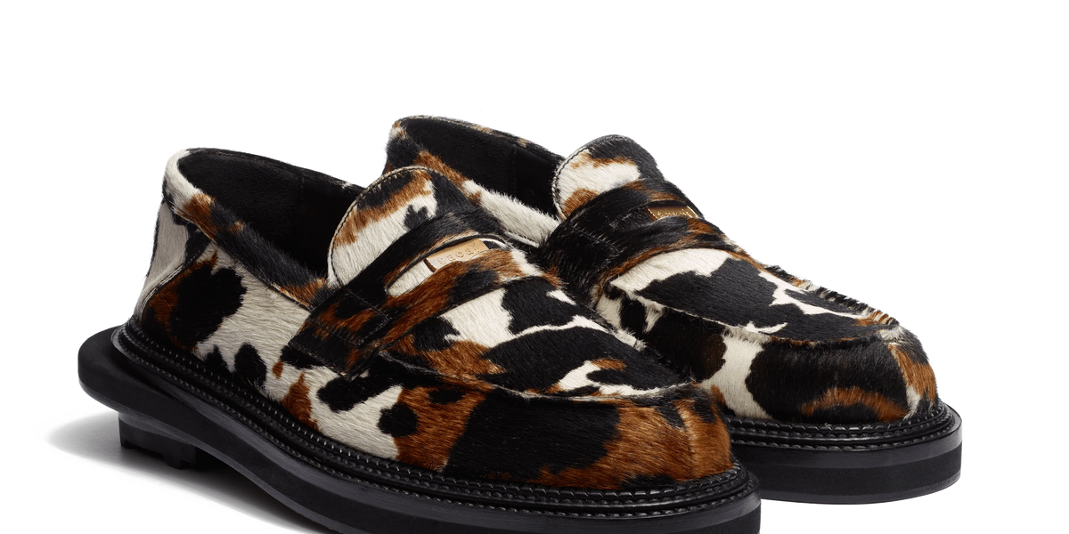 Loafer J.M. WESTON x sacai [Calfskin with cow pattern] – J.M.