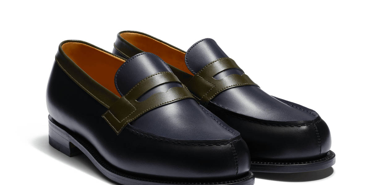 Signature loafer #180 ブラックボックス＆ハンターグリーン＆ブルー