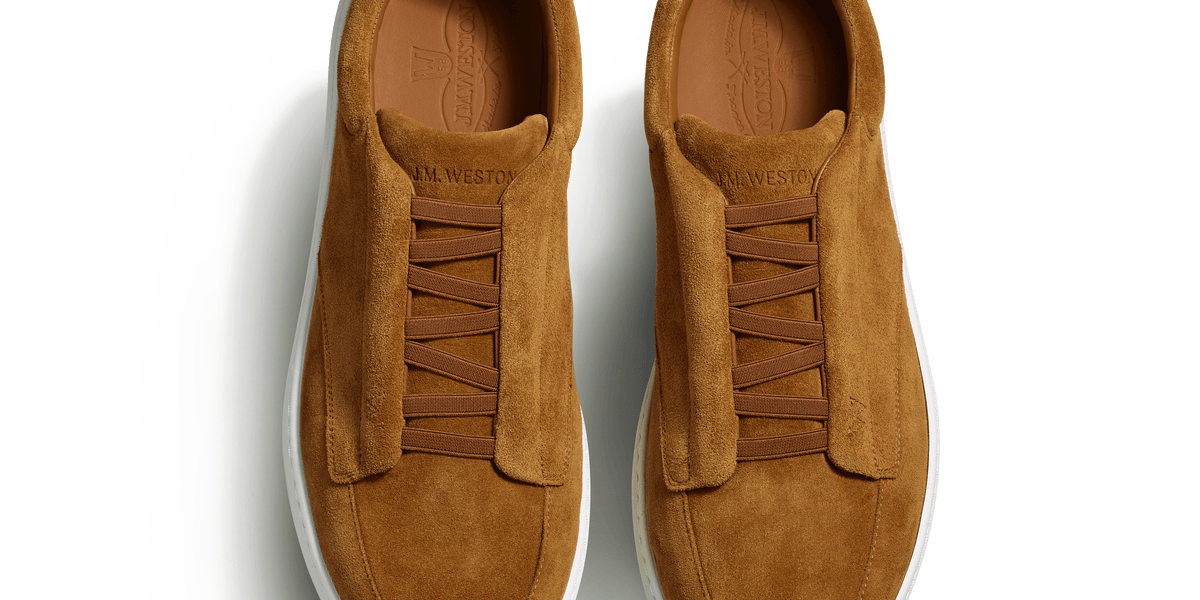 Dress sneaker [Beachnut Suede Calfskin] – J.M. WESTON [JP]
