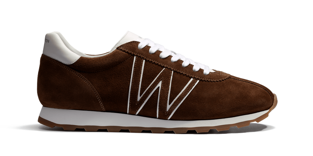 J.M WESTON スウェードブーツ Basket On My Way [Men's Chestnut Brown suede & white sport