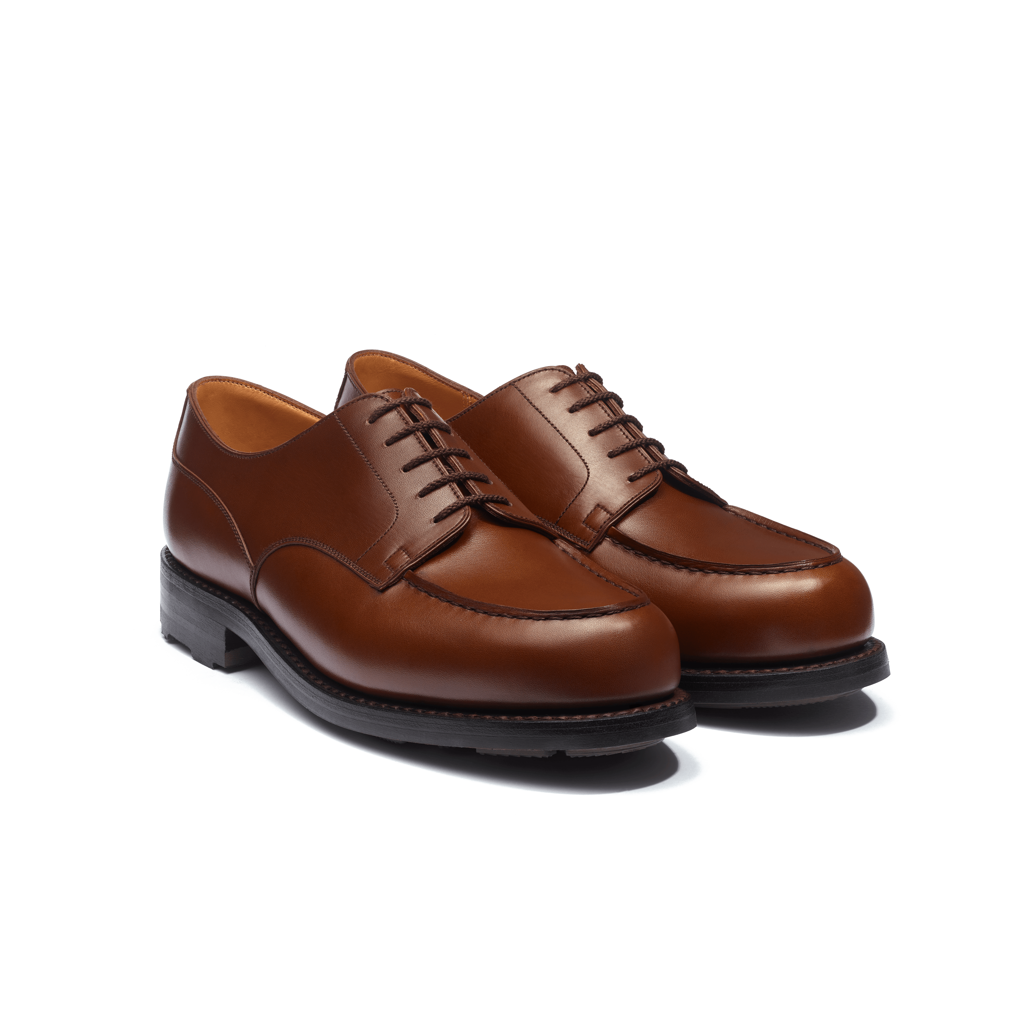 J.M. WESTON メンズ ドレスシューズ ブラウン GOLF 6D Golf Derby J.M. WESTON メンズ ドレスシューズ ブラウン GOLF 6D Golf Derby