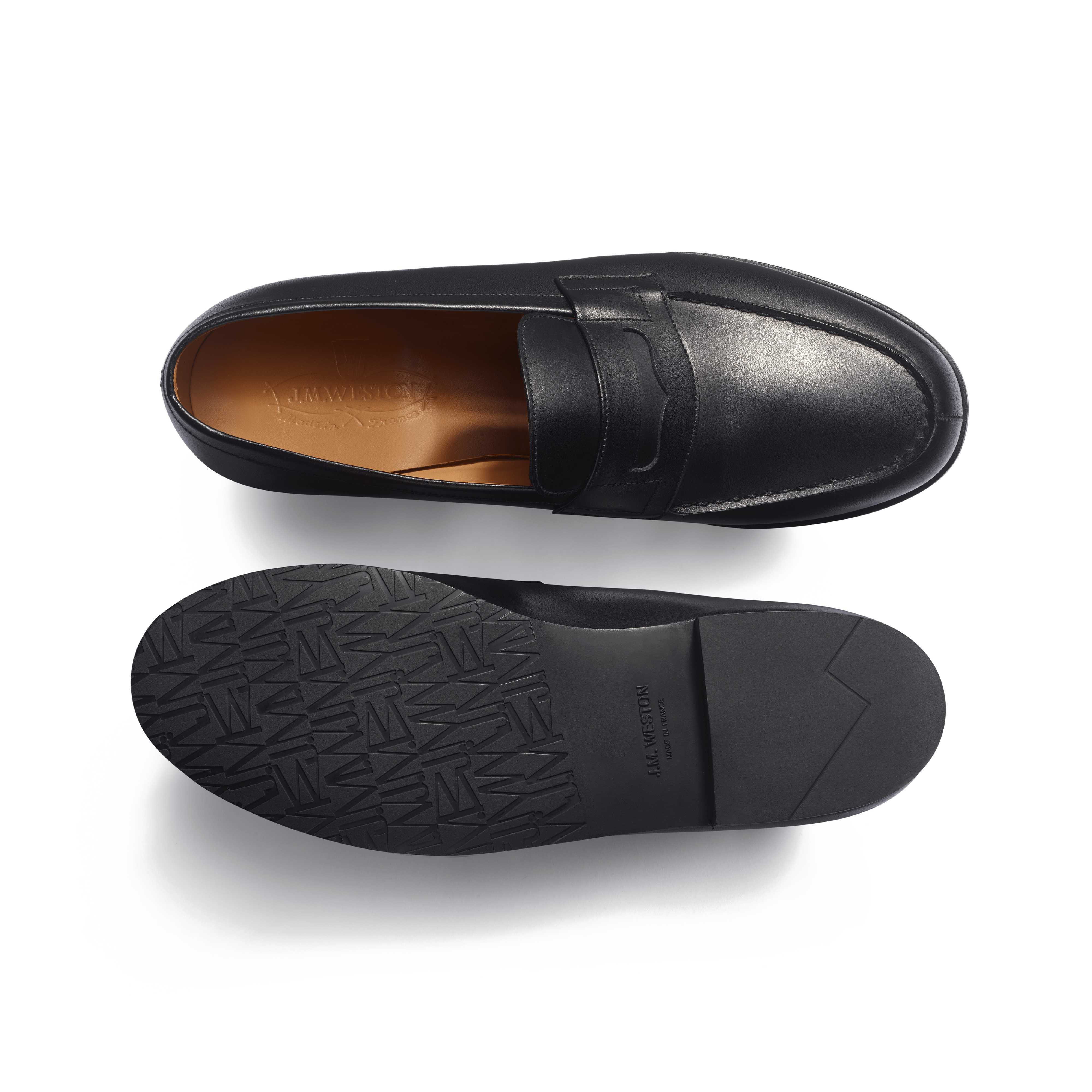 Signature loafer #180 Rubber Sole ブラックボックスカーフ – J.M. Signature loafer #180 Rubber Sole ブラックボックスカーフ – J.M.