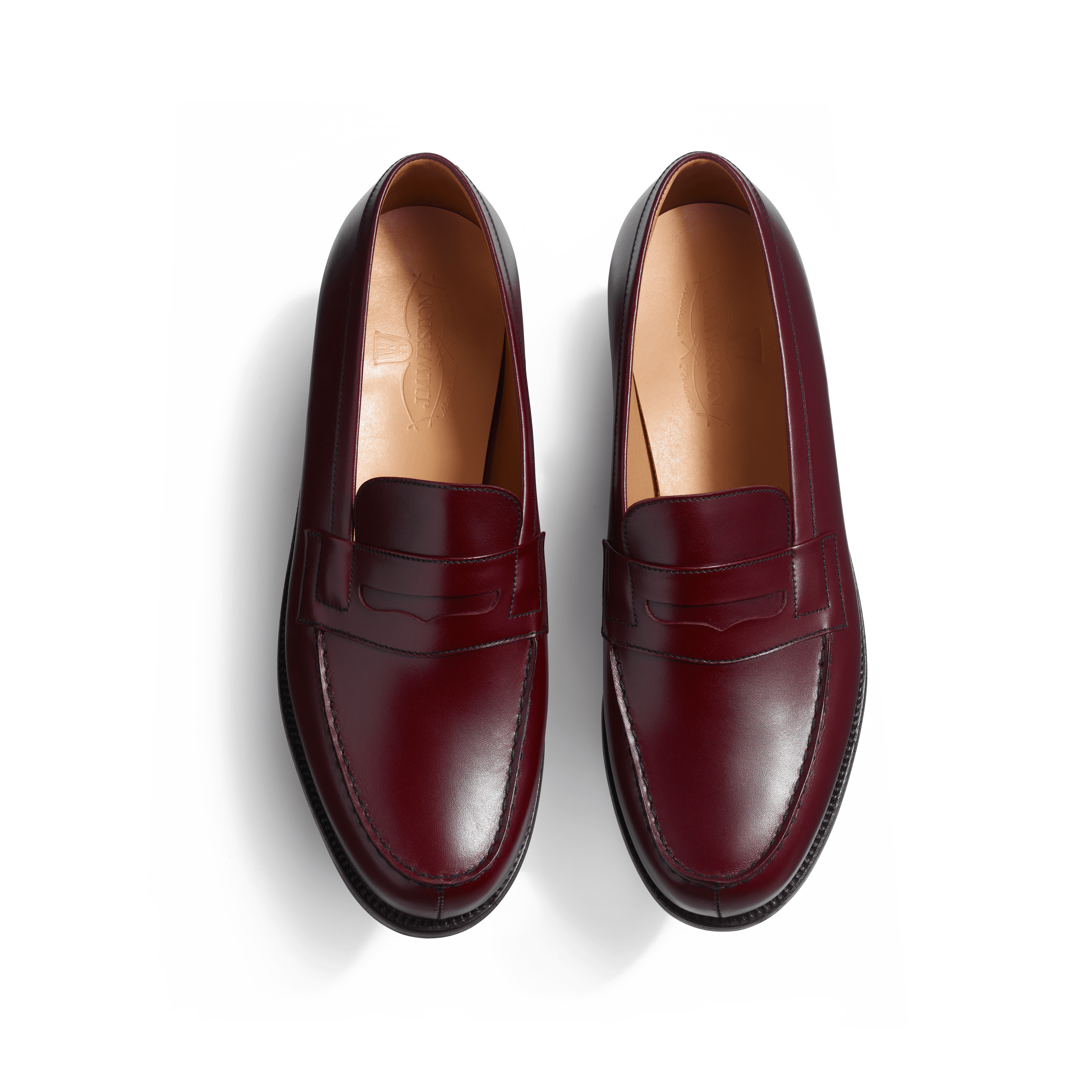 Signature loafer #180 トゥカンバーガンディボックスカーフ – J.M. Signature loafer #180 トゥカンバーガンディボックスカーフ – J.M.