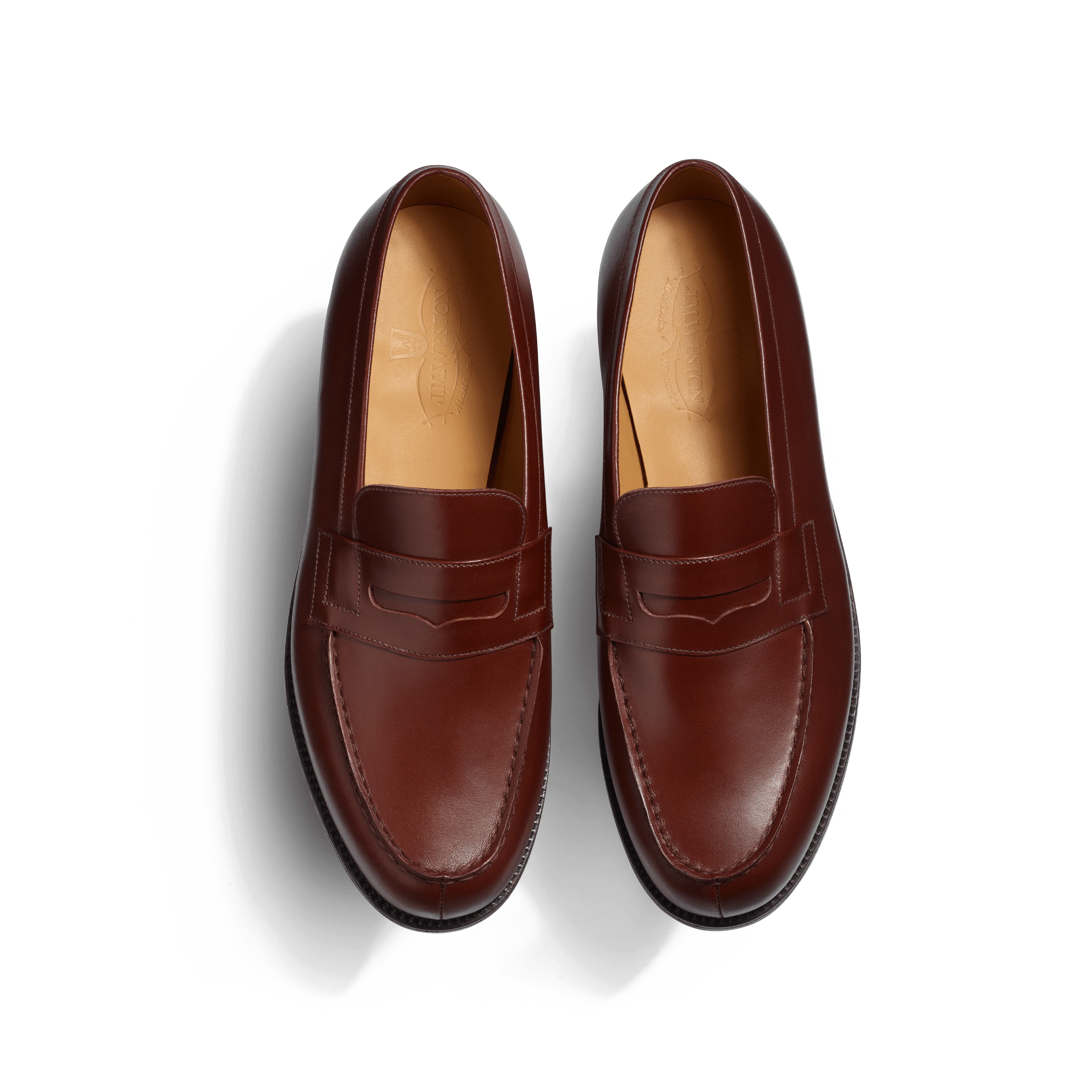 Signature loafer #180 エトルスコブラウンボックスカーフ – J.M. Signature loafer #180 エトルスコブラウンボックスカーフ – J.M.