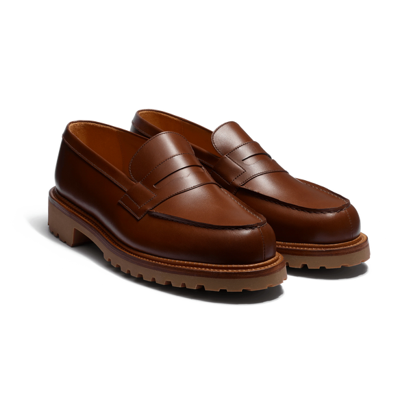 Signature loafer #180 Commando [Men's Tan Brown Boxcalf] – J.M.