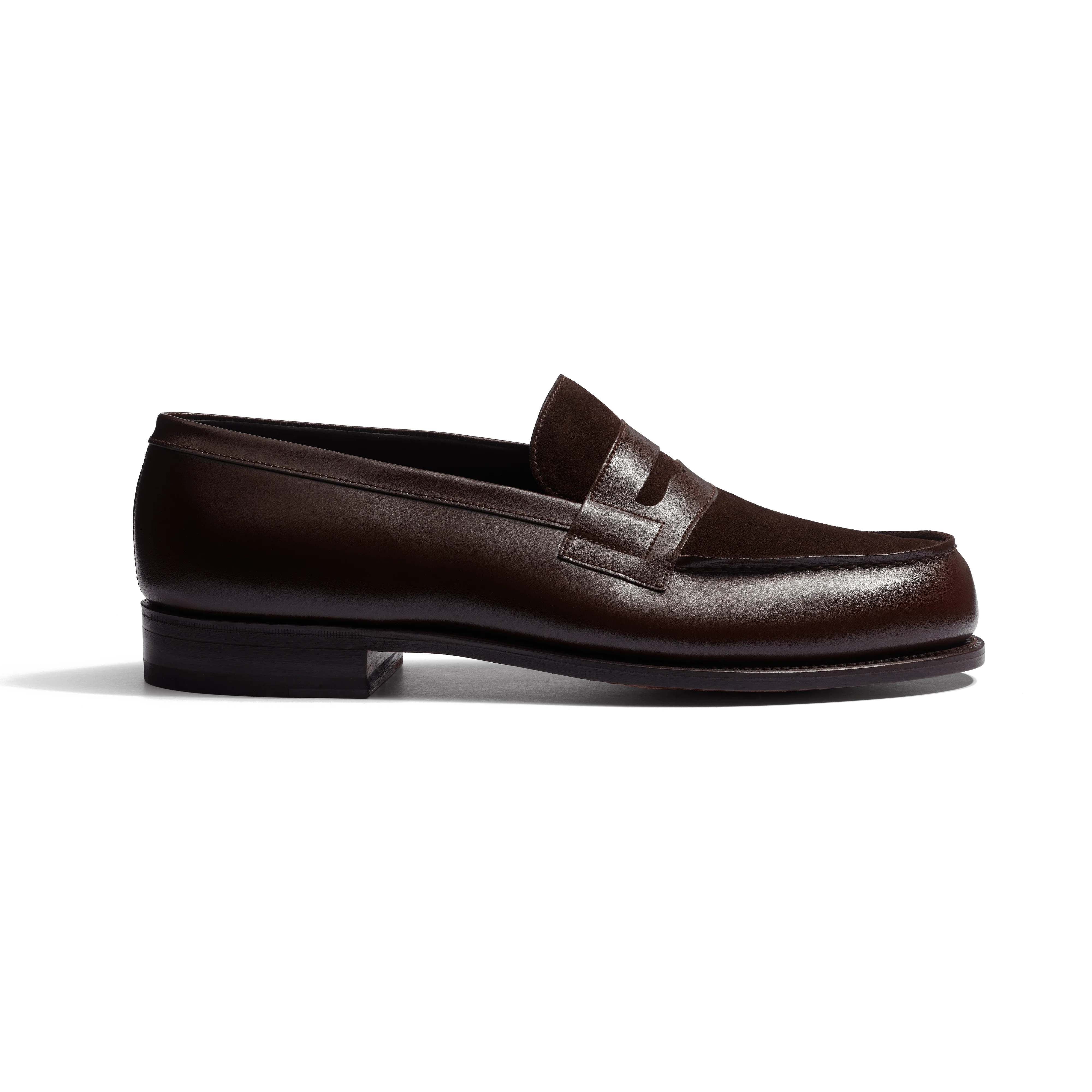 Signature loafer #180 [Men's Dark brown suede calfskin & dark Signature loafer #180 [Men's Dark brown suede calfskin & dark
