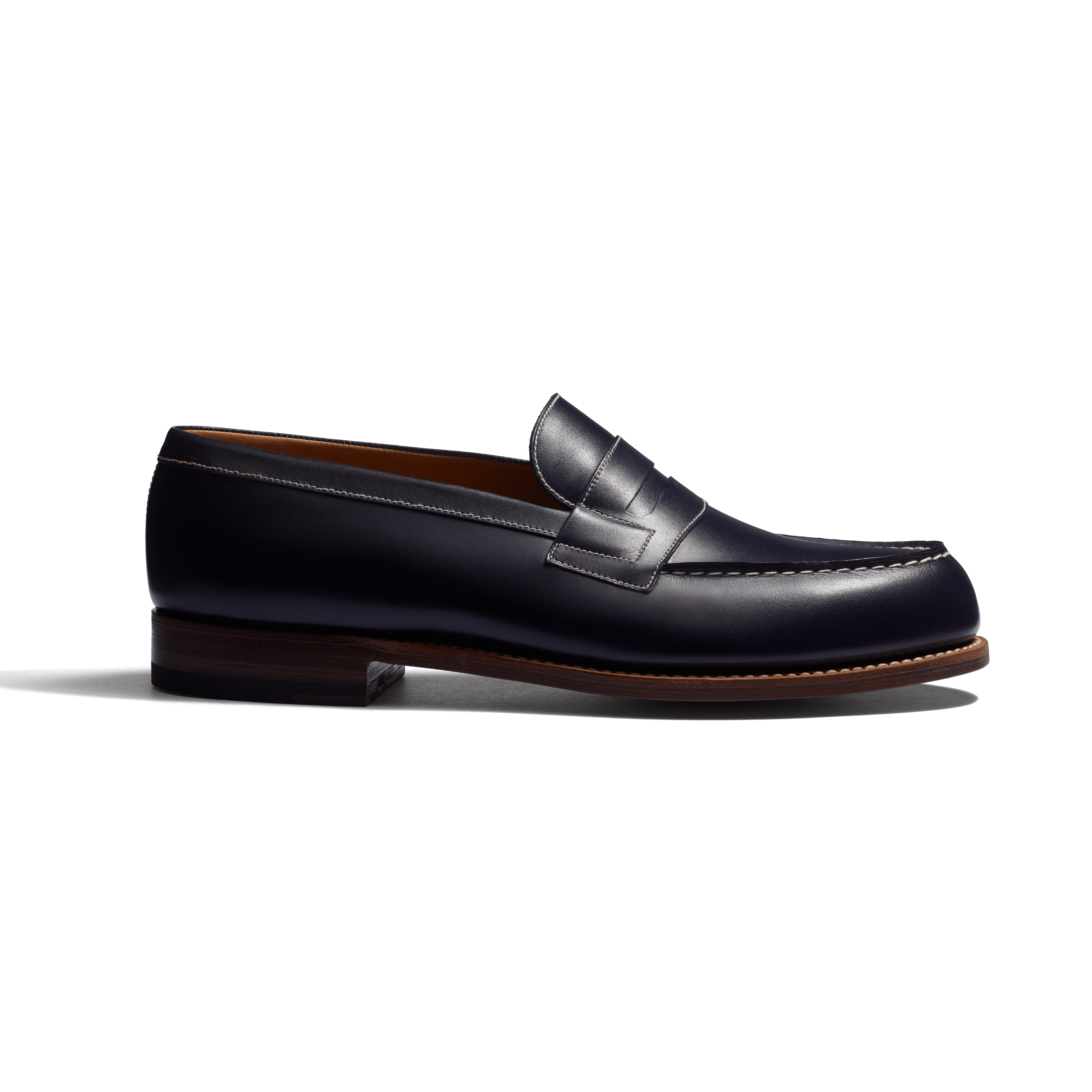 Signature loafer #180 [Men's Navy Boxcalf with contrasted Stiching Signature loafer #180 [Men's Navy Boxcalf with contrasted Stiching