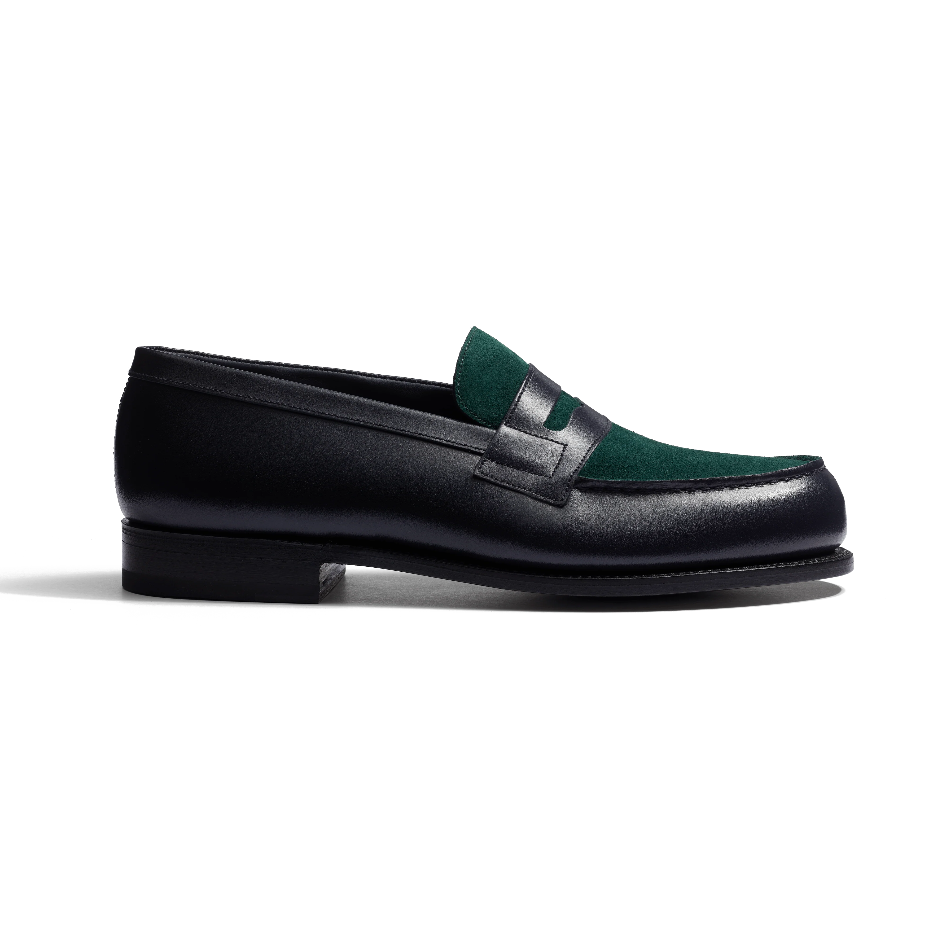 Signature loafer #180 [Men's Dark green suede calfskin & initial Signature loafer #180 [Men's Dark green suede calfskin & initial