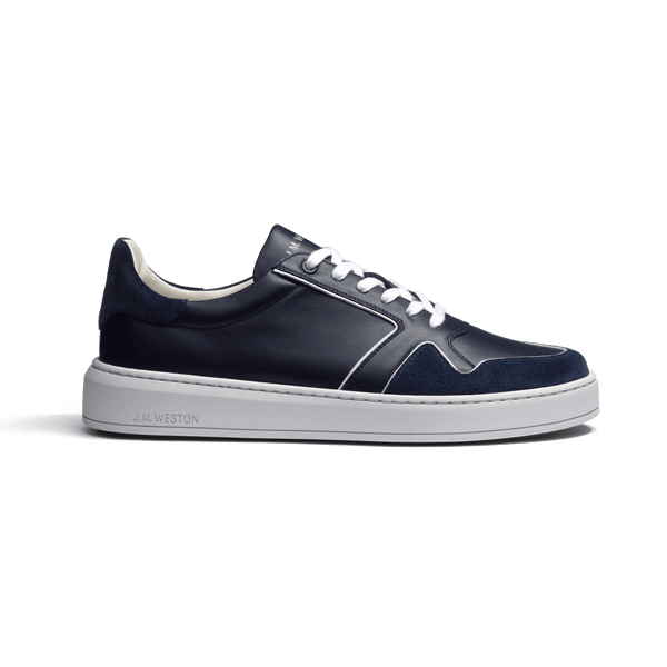 On Time Oxford Sneaker [Navy Soft Calf and Navy Suede ] – J.M.