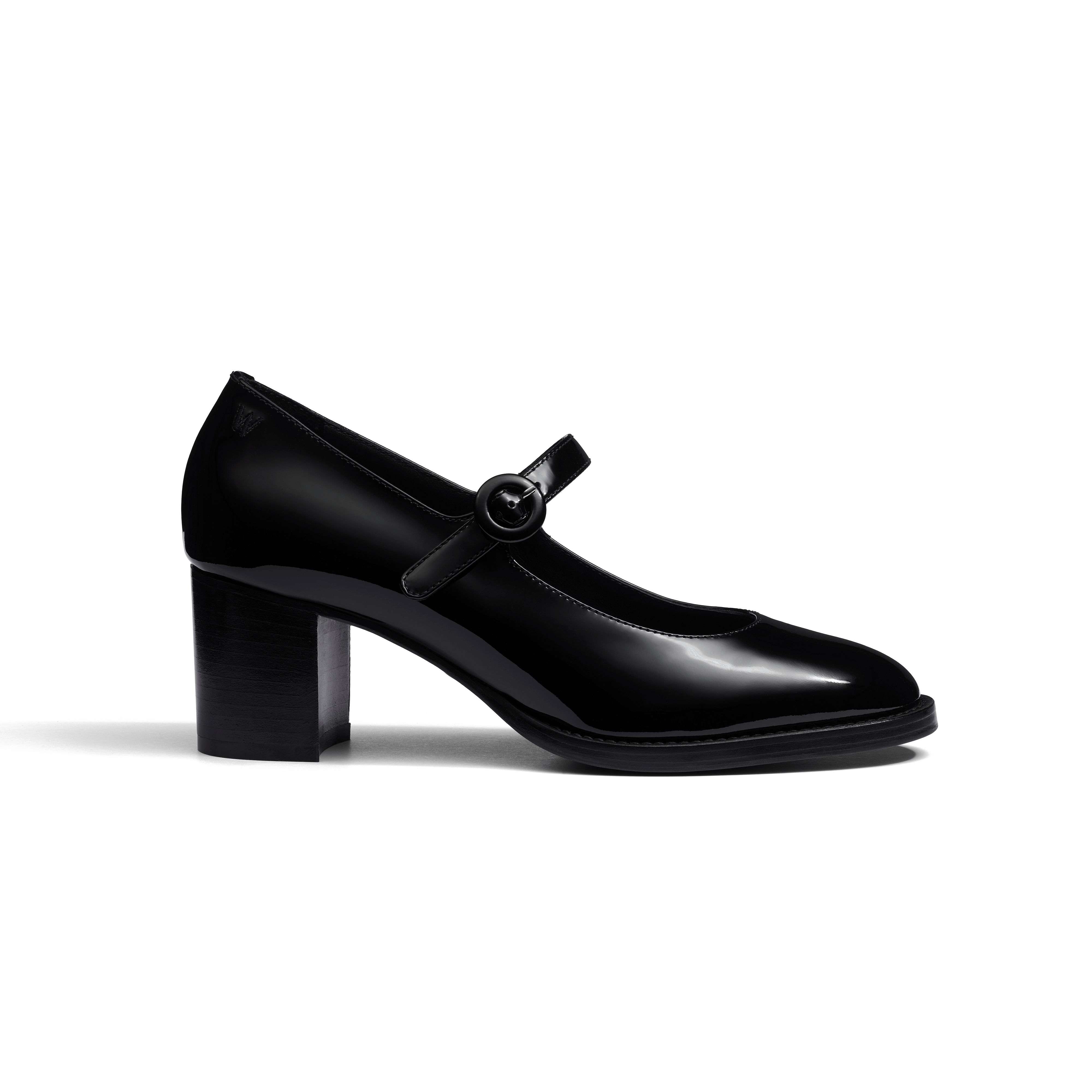 Heel Mary Jane 5.5cm [Women's Black Patent Calfskin] – J.M. WESTON