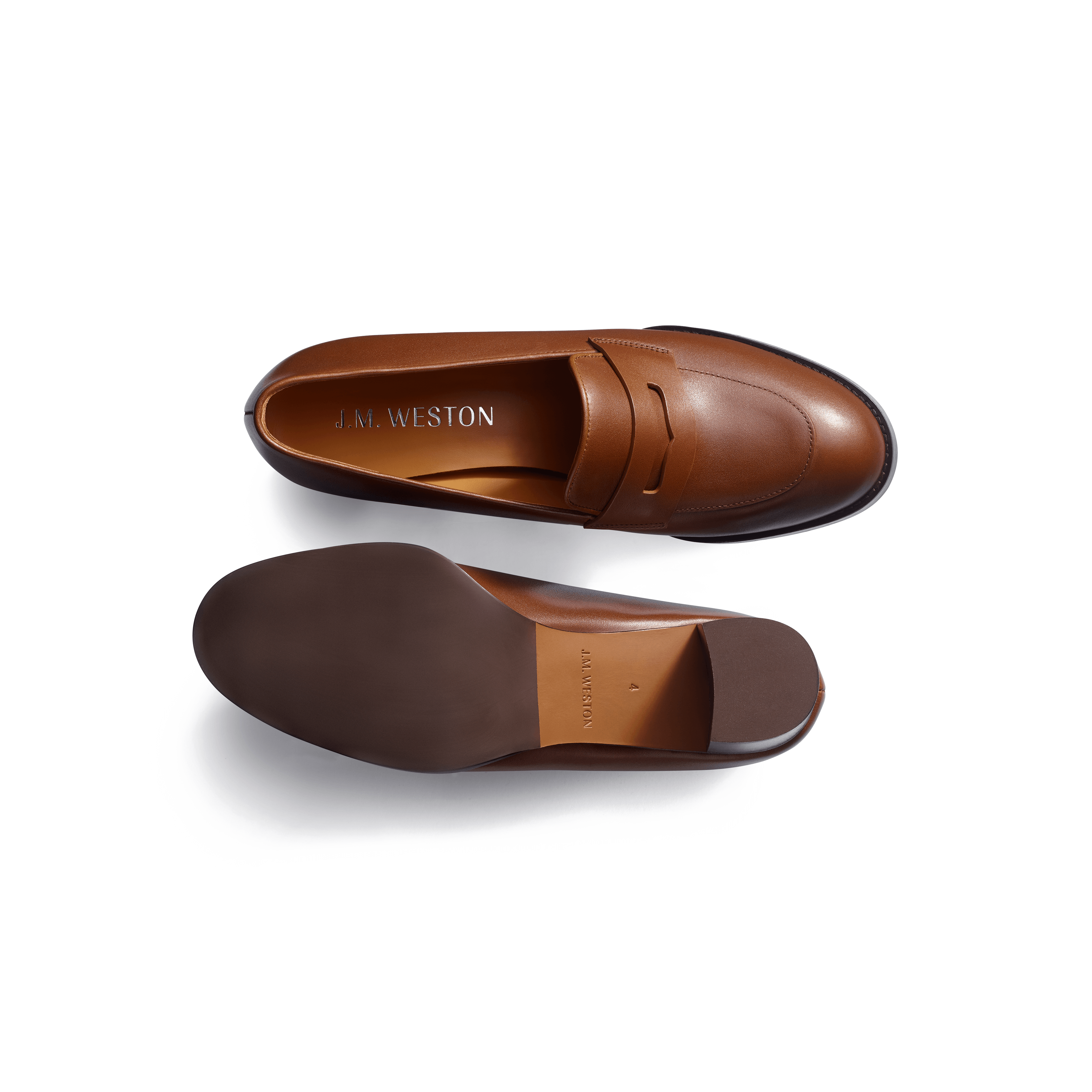 5.5cm Heeled Loafer [Women's Tan Brown Soft Calf] – J.M. WESTON [JP]