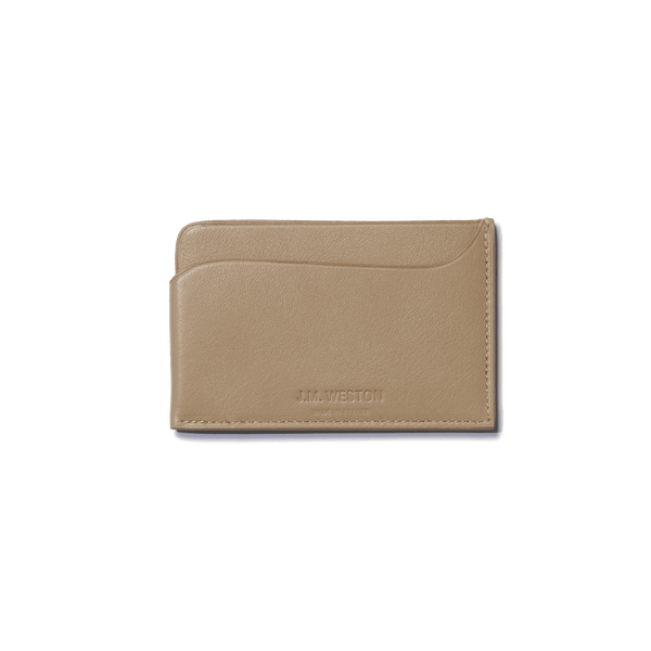 Porte-cartes Double You en cuir veau lisse beige – J.M. WESTON [JP]