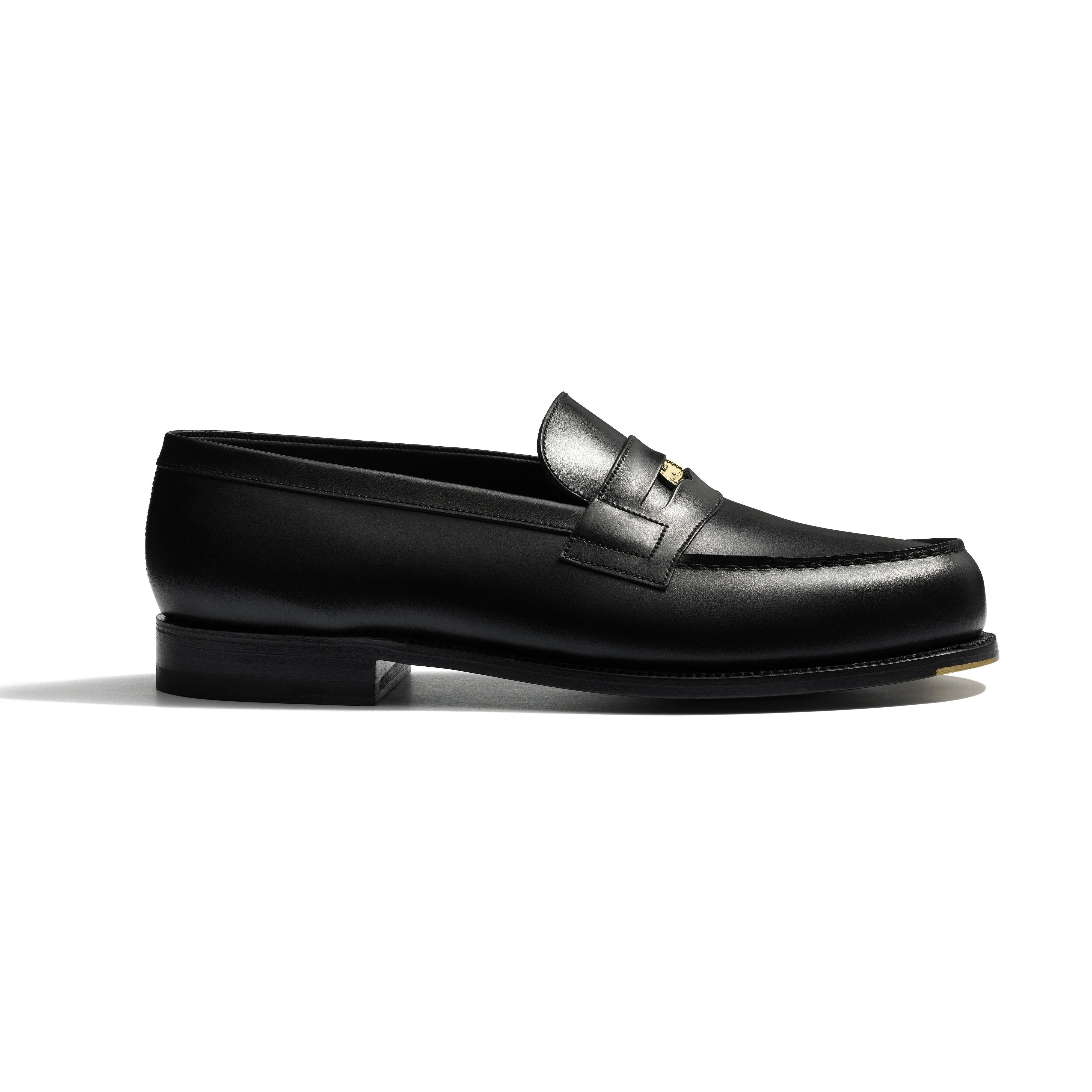 J.M. Weston 180 6C 黒 Mocassin 180 Anniversaire homme en cuir veau box noir fini à la