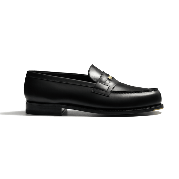 Mocassin 180 Anniversaire homme en cuir veau box noir fini à la