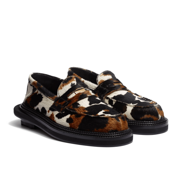 Loafer J.M. WESTON x sacai [Calfskin with cow pattern] – J.M.