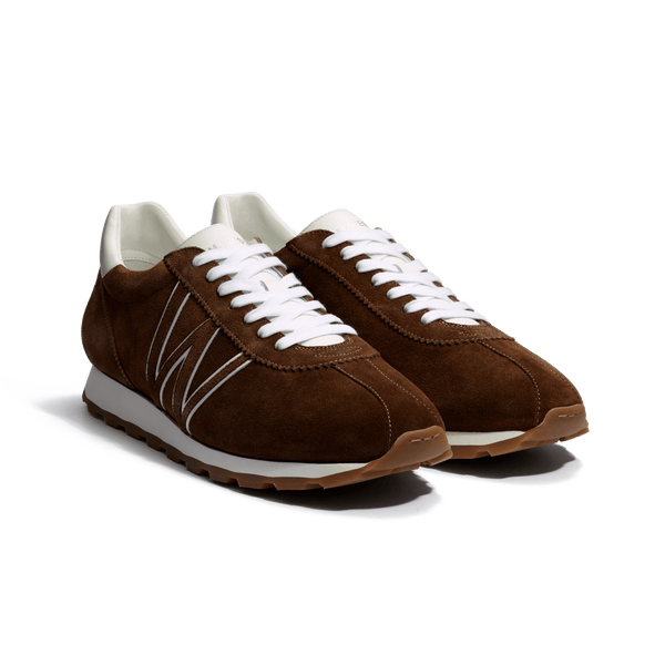 Basket On My Way [Men's Chestnut Brown suede & white sport