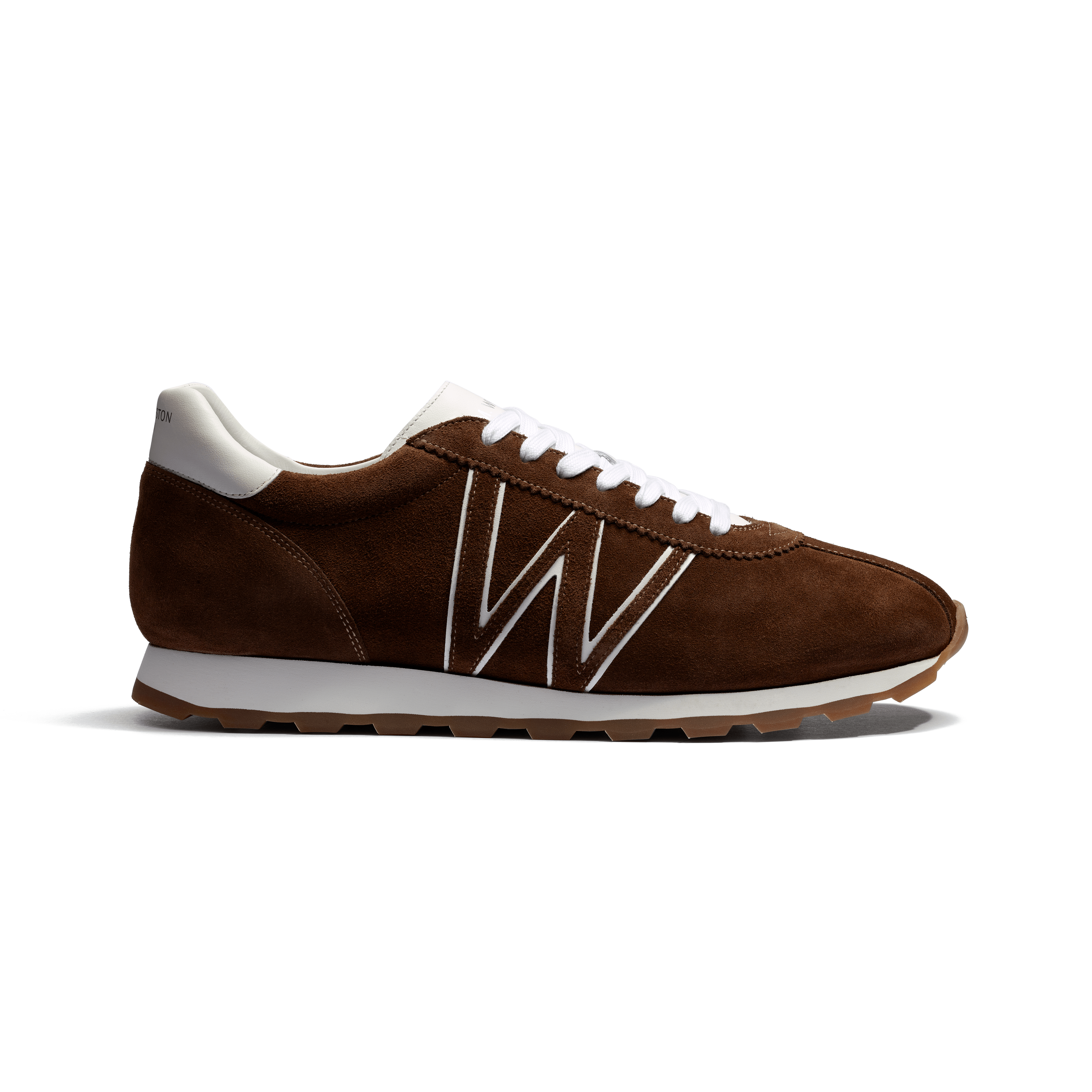 Basket On My Way [Men's Chestnut Brown suede & white sport Basket On My Way [Men's Chestnut Brown suede & white sport